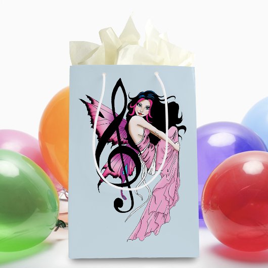 Sac Cadeau Moyen Musique Note Fée