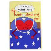 Sac Cadeau Moyen My Heart Dreams of You : (Devant)