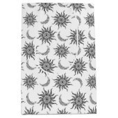 Sac Cadeau Moyen Mystic Sun Moon noir et blanc (Devant)