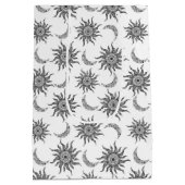 Sac Cadeau Moyen Mystic Sun Moon noir et blanc (Dos)