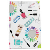 Sac Cadeau Moyen Nails Manicure Pedicure Beauty Salon  (Devant)