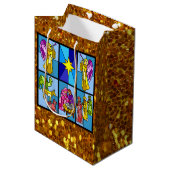 Sac Cadeau Moyen Nativité (Devant Angle)