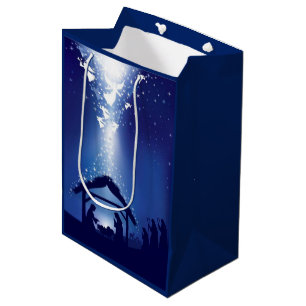 Sac Cadeau Moyen Nativité de Noël