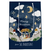 Sac Cadeau Moyen Nativité noire africaine Noël (Dos)