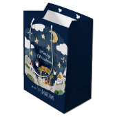 Sac Cadeau Moyen Nativité noire africaine Noël (Dos Angle)