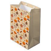 Sac Cadeau Moyen Nature d'automne (Dos Angle)