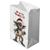 Sac Cadeau Moyen Naughty List Gremlin (Devant Angle)