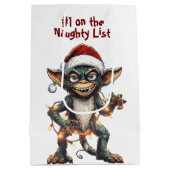 Sac Cadeau Moyen Naughty List Gremlin (Dos)