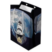 Sac Cadeau Moyen Navette spatiale (Dos Angle)