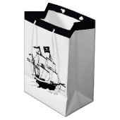 Sac Cadeau Moyen Navire pirate (Devant Angle)
