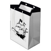 Sac Cadeau Moyen Navire pirate (Dos Angle)