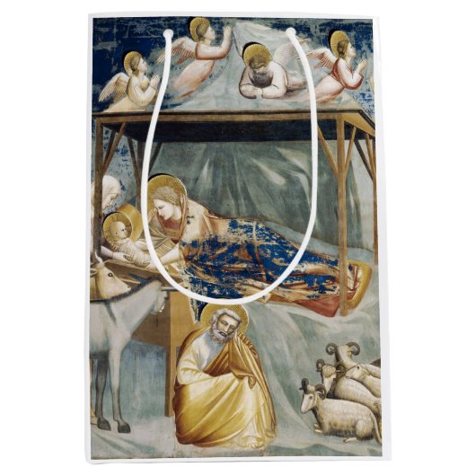 Sac Cadeau Moyen Navitité (Naissance de Jésus-Christ) (par Giotto) (Devant)