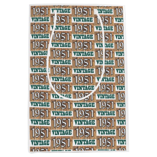 Sac Cadeau Moyen Né en 1951 (Devant)