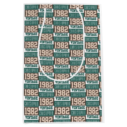 Sac Cadeau Moyen Né en 1982 (Devant)