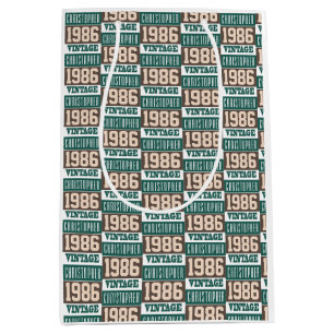 Sac Cadeau Moyen Né en 1986 avec le nom chrétien