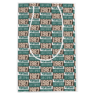 Sac Cadeau Moyen Né en 1987 avec le nom chrétien