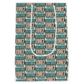 Sac Cadeau Moyen Né en 1987 avec le nom chrétien (Dos)