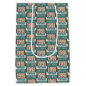 Sac Cadeau Moyen Né en 1992 avec le nom chrétien (Dos)