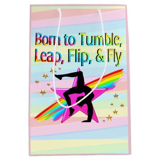 SAC CADEAU MOYEN NÉE À TUMBLE GYMNASTICS CADEAU (Devant)