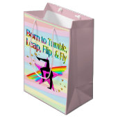 SAC CADEAU MOYEN NÉE À TUMBLE GYMNASTICS CADEAU (Devant Angle)