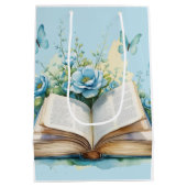 Sac Cadeau Moyen New Chapter Blue Boy Brunch StoryBook Baby Shower (Dos)