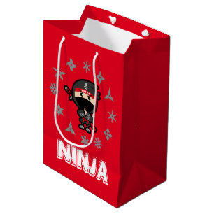 Sac Cadeau Moyen Ninja Boy Noël