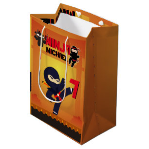 Sac Cadeau Moyen NINJA Movie Star Warrior Kicking it Karatkids