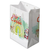 Sac Cadeau Moyen Noël (Devant Angle)