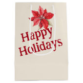 Sac Cadeau Moyen Noël 2025 Anciennes Cartes de Bibliothèque (Dos)