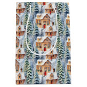 Sac Cadeau Moyen Noël Abstrait (Devant)