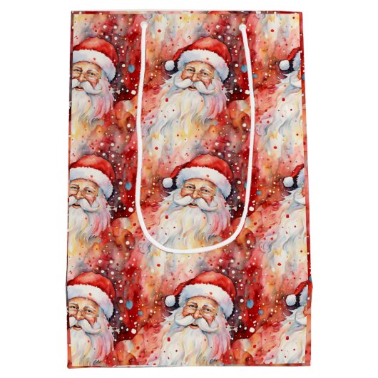 Sac Cadeau Moyen Noël Abstrait (Dos)