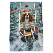 Sac Cadeau Moyen Noël Cavalier King Charles Spaniel (Dos)