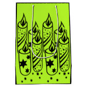 Sac Cadeau Moyen Noël chaux et bougies noires (Dos)
