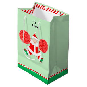 Sac Cadeau Moyen Noël Cheerleader personnalisé