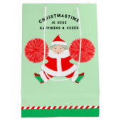 Sac Cadeau Moyen Noël Cheerleader personnalisé (Dos)