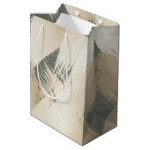 Sac Cadeau Moyen Noel Chic Gold Brush Strokes (Dos Angle)