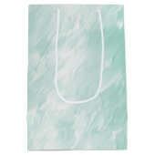 Sac Cadeau Moyen Noël Chic Monnaie Blanche (Dos)