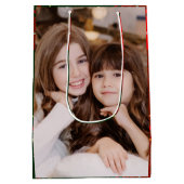 Sac Cadeau Moyen Noël classique à deux photos (Dos)