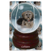 Sac Cadeau Moyen Noël Cockapoo (Devant)