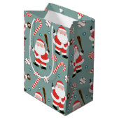 Sac Cadeau Moyen Noël de baseball (Dos Angle)
