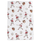 Sac Cadeau Moyen Noël de Baseball Père Noël (Devant)