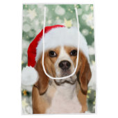 Sac Cadeau Moyen Noël de beagle (Dos)