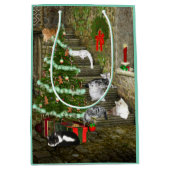 Sac Cadeau Moyen Noël de chat de Kitty (Devant)