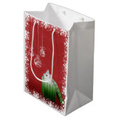 Sac Cadeau Moyen Noël de chat persan (Devant Angle)