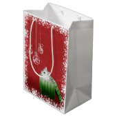 Sac Cadeau Moyen Noël de chat persan (Dos Angle)