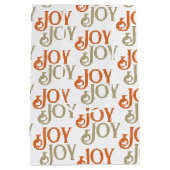 Sac Cadeau Moyen Noël de la joie moderne (Dos)