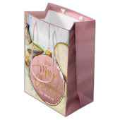 Sac Cadeau Moyen Noël de l'ornement (Devant Angle)