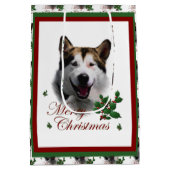 Sac Cadeau Moyen Noël de Malamute en Alaska (Dos)