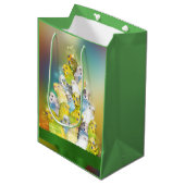 Sac Cadeau Moyen Noël de perruche (Devant Angle)