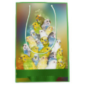 Sac Cadeau Moyen Noël de perruche (Devant)